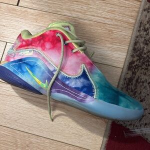 Nike Multicolor Tie-Dye Sneaker in Pink, Teal, Blue, Purple